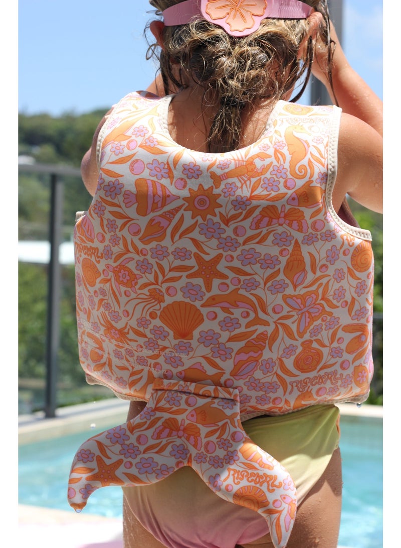 Sunnylife Kids Swim Vest 3-6 Ocean Magic Pink 3D – Kids Swim Vest Ocean Magic Pink 3D (3-6 Years) – Durable Life Jacket to Keep Kids Safe in Water - Image 3